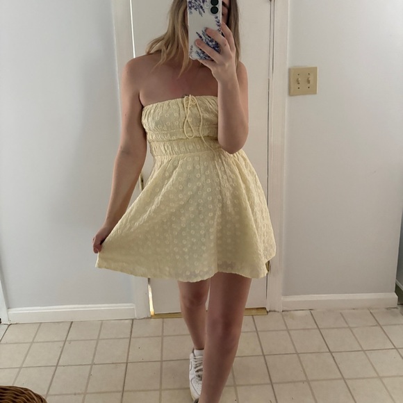 Princess Polly Narlia mini dress Lemon - Picture 14 of 15